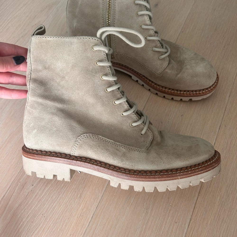 Vince Suede Combat Boots